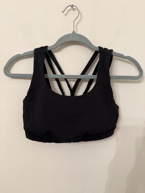 lululemon athletica Black Strappy Back Sports Bra